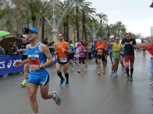 Per davant el marathonman Arcadi Alibès, per darrera el Wlade Miguel!